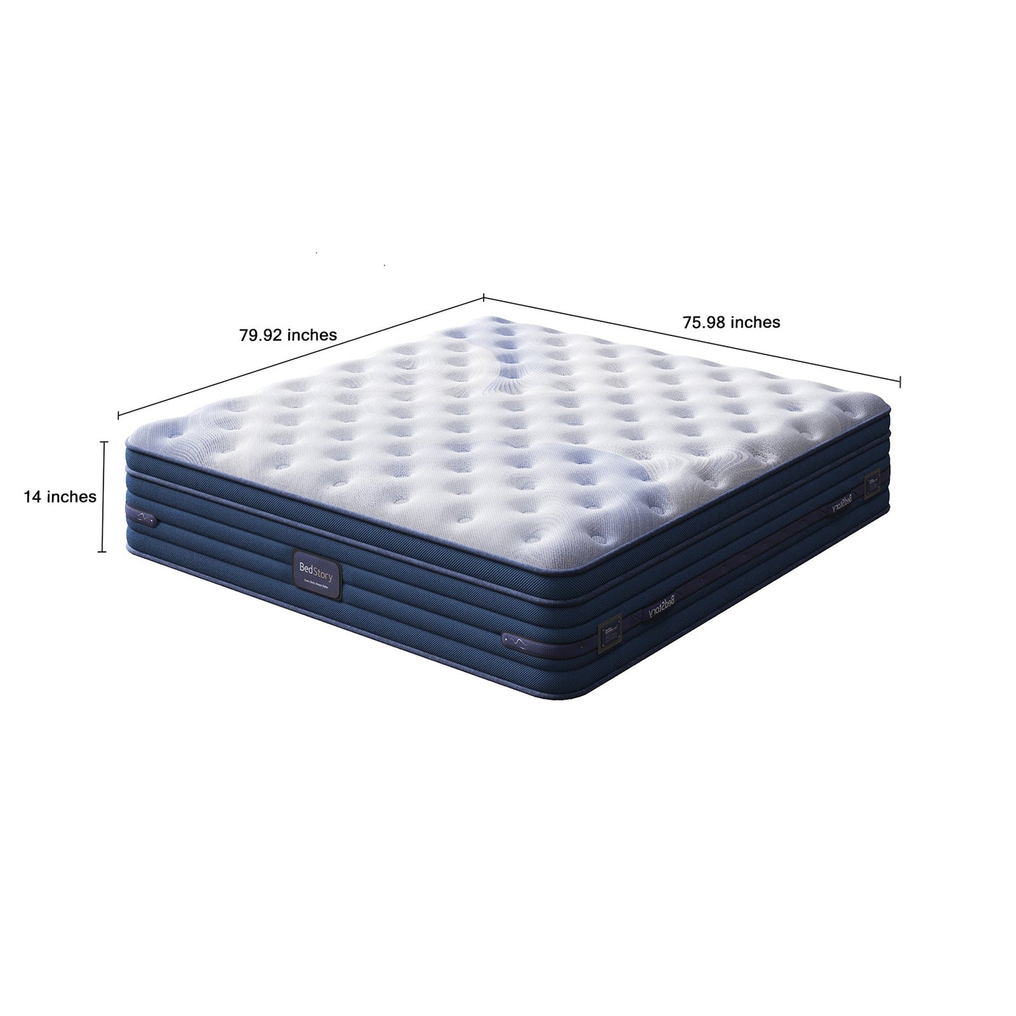 Bedstory Spine Align Pro 14" King Firm Cooling Hybrid Mattress