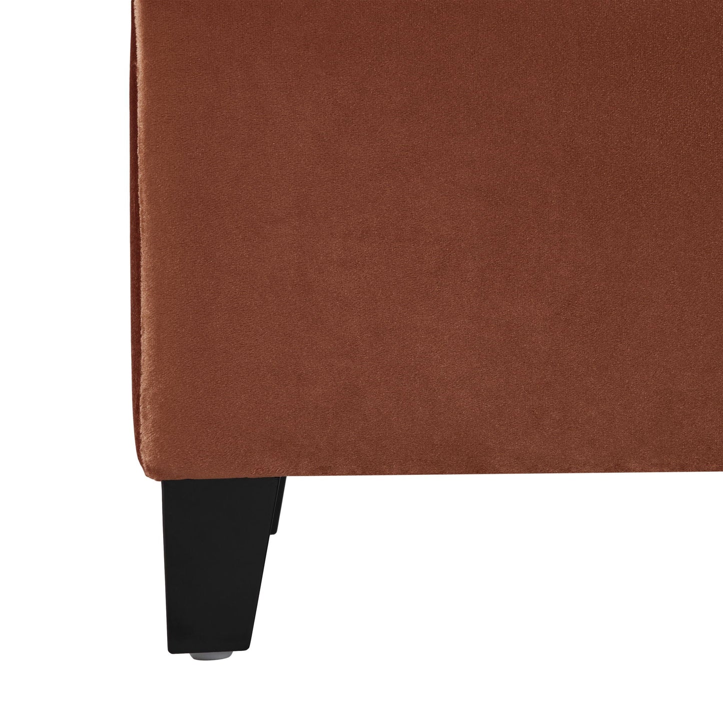 Wendover Elegant Tufted Storage Bench With Lift-Up Top And Birch Wood Legs