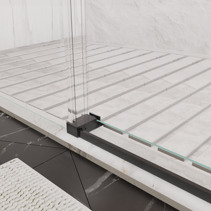 56-60"W x 76"H Frameless Sliding Shower Door with Premium Tempered Glass
