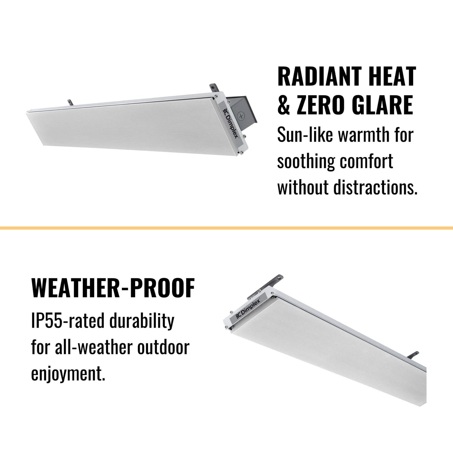 Dimplex DLW 70-Inch Noiseless Radiant Electric Heater For Outdoor And Indoor, 3200W [DLW3200W24] (SAK15698)