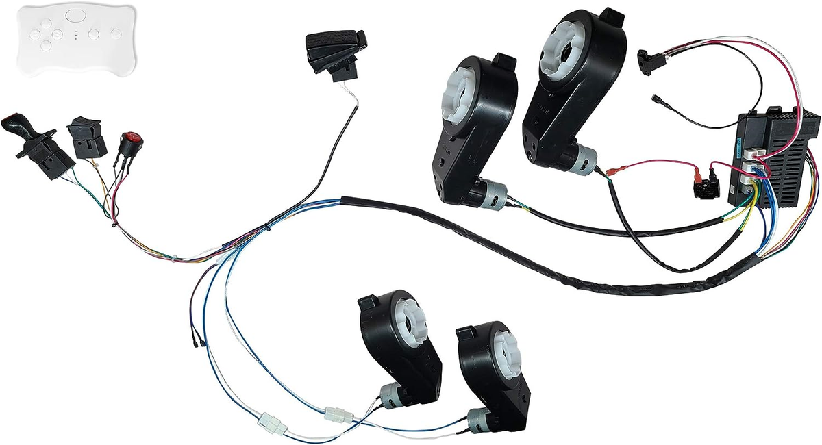 DIY 24V Remote Control Car Modification Kit for Kids - Complete Wire Set Included