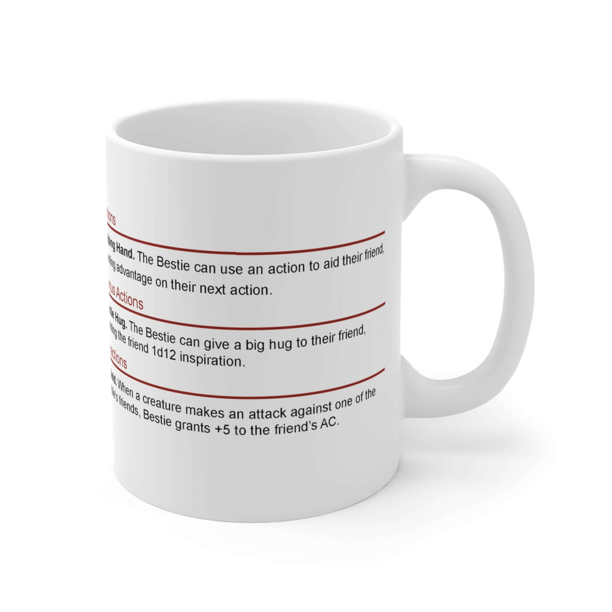 D&D Bestie Stat Block Mug