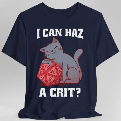 D&D Cat Shirt - I can haz a crit?