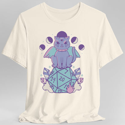 D&D Cute Cat D20 T-shirt