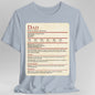 D&D Dad Shirt With Stat Block