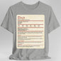 D&D Dad Shirt With Stat Block