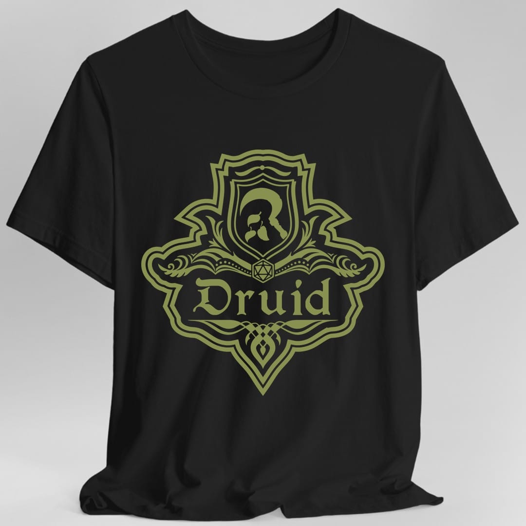 D&D Druid Class Emblem T-Shirt - Dungeons & Dragons Druid Tee