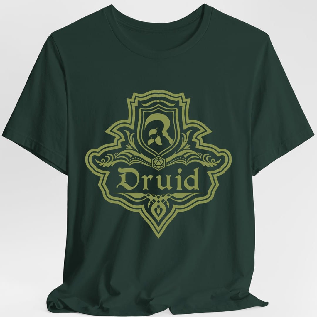 D&D Druid Class Emblem T-Shirt - Dungeons & Dragons Druid Tee