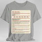 D&D Husband Stat Block T-Shirt