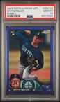 Graded 2023 Topps Chrome Update Bryce Miller #USC131 Purple Rookie RC Baseball Card PSA 10 Gem Mint