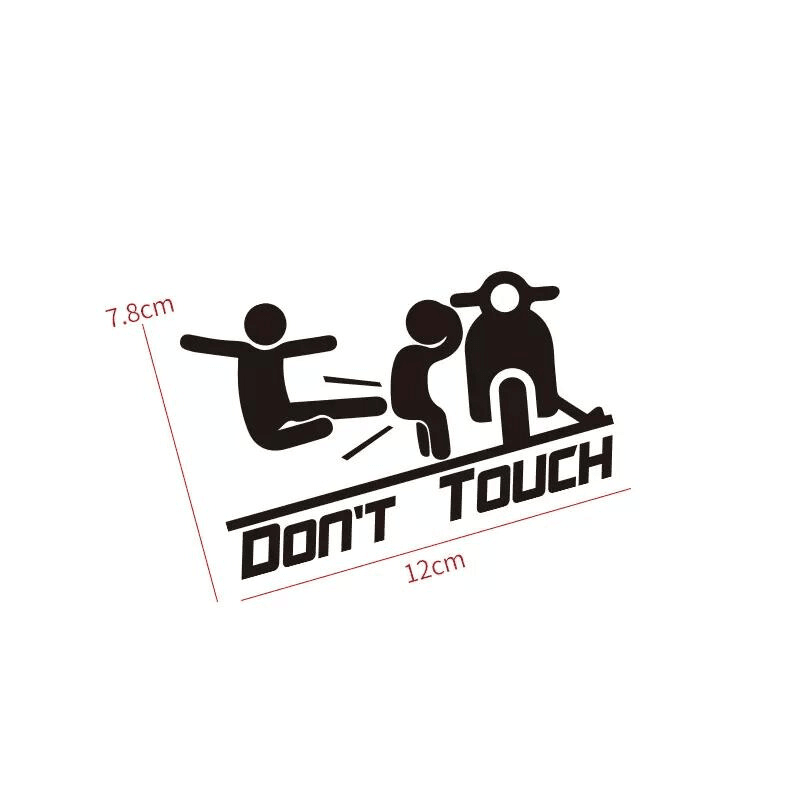 "Don't Touch" Sticker