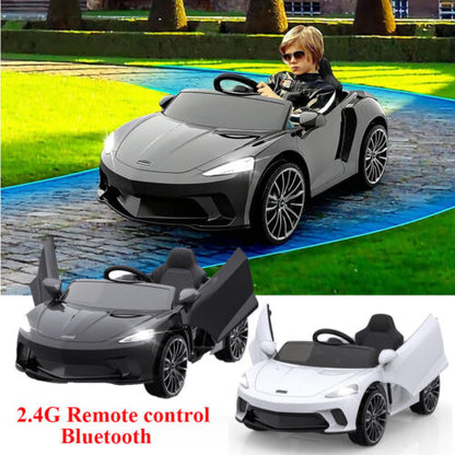 Double Door 12V Electric Ride-On Car for Kids with 2 Speed Options