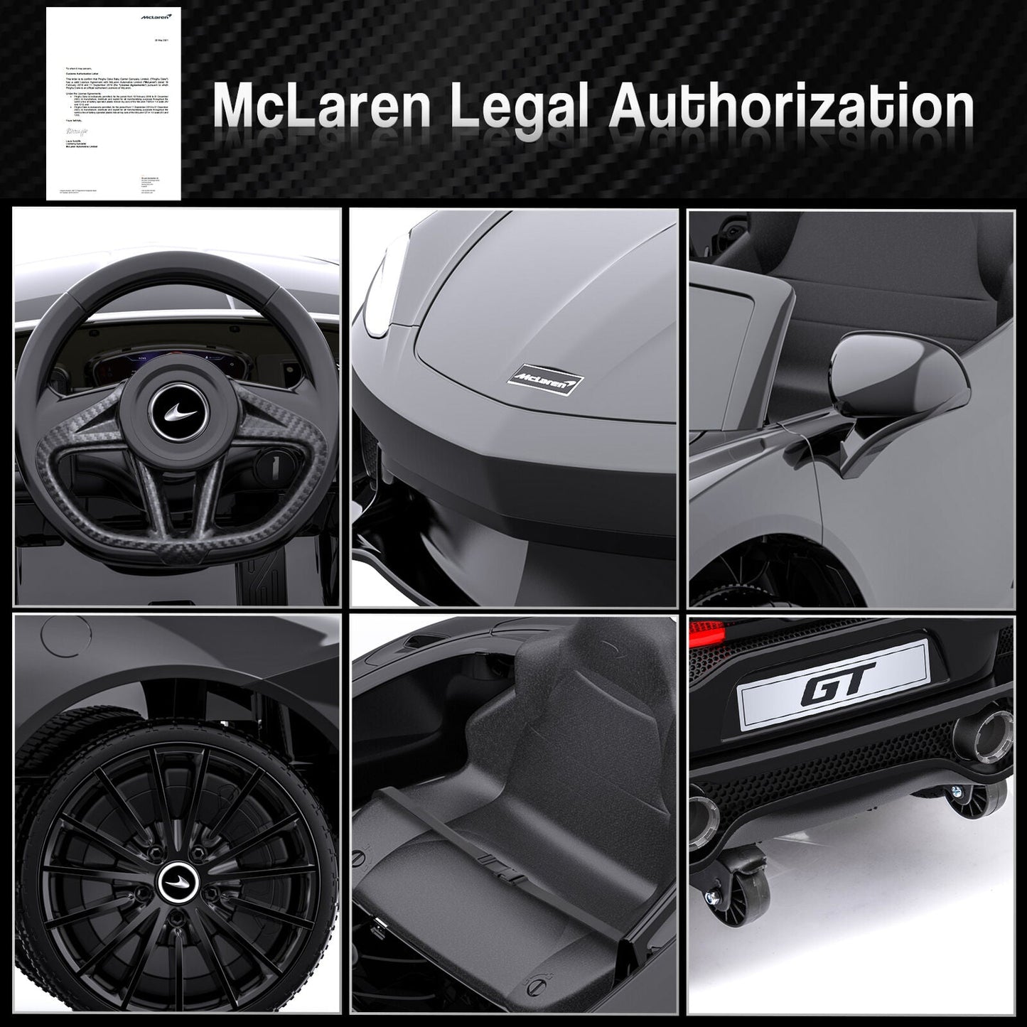 Double Door 12V Electric Ride-On Car for Kids with 2 Speed Options