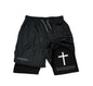 Double-layer Shorts | Printed Sports And Leisure Pants - # BOAA13610004