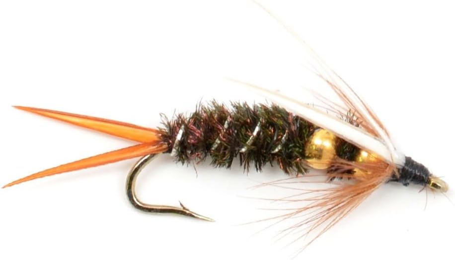Double Bead Prince Nymph Fly Fishing Flies - 6 Flies Hook Size 14