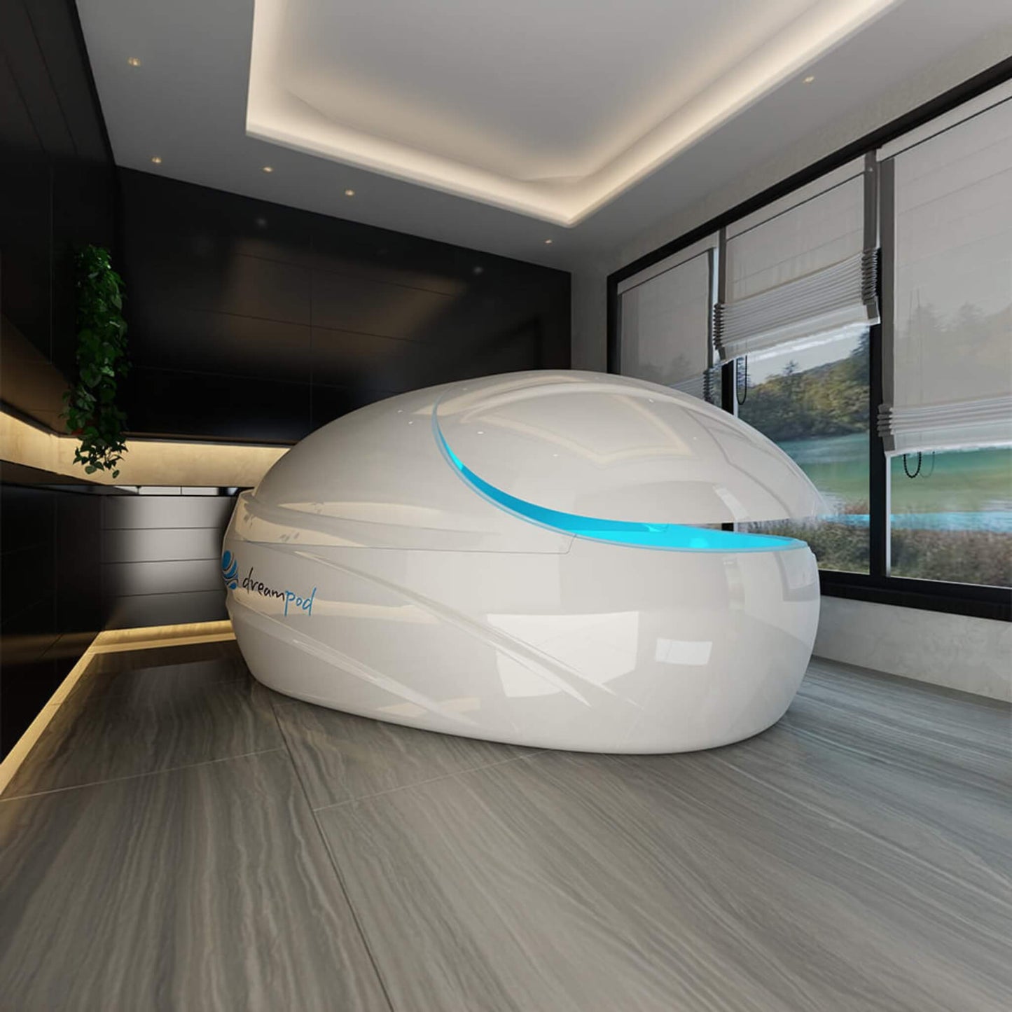 Dreampod Vmax Commercial Home Flotation Sensory Isolation Tank Pod Spa [DPFP202WPE] (SAK95142)