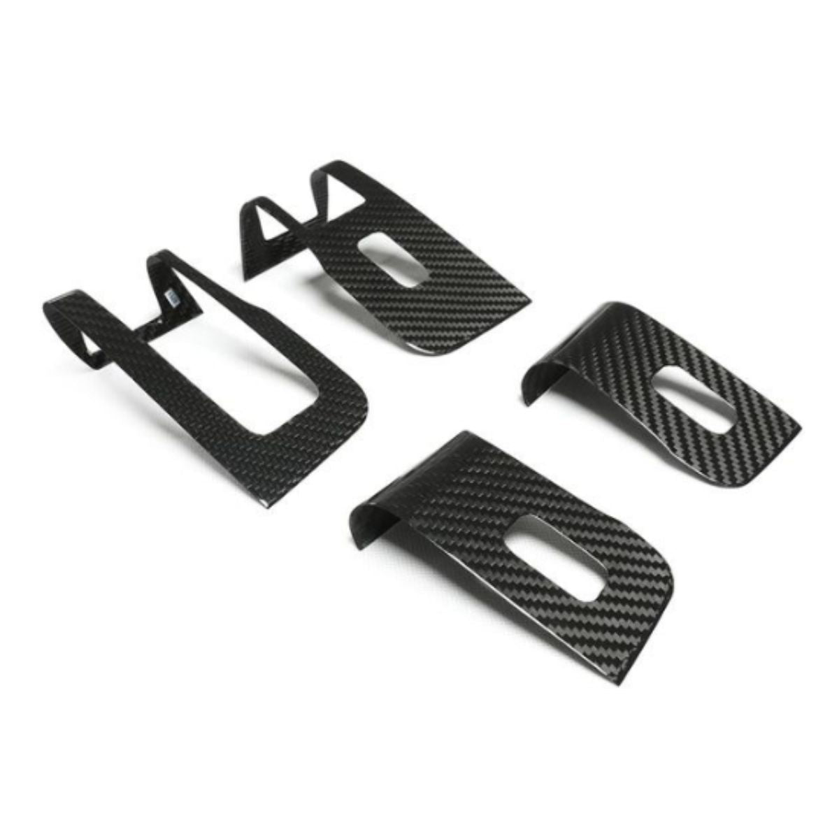 Dry Carbon Fiber Window & Door Switch Covers for Model Y / Model 3（Left Hand Drive）