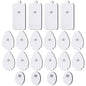 TENS/EMS Unit Replacement Pads NURSAL 20 Pack 3.5mm Snap Electrode Pads 30+ Reuse