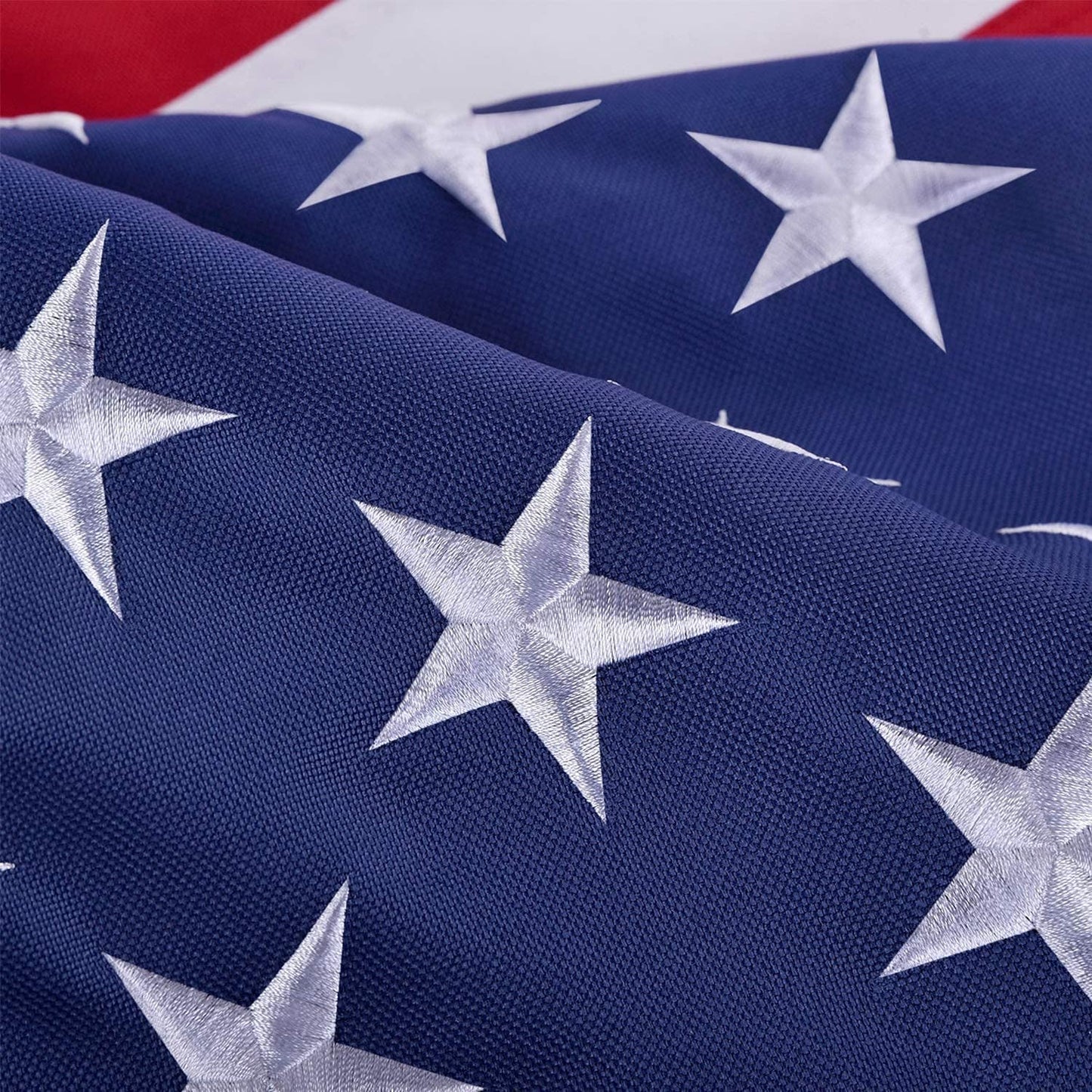 Heavy Duty Outdoor American Flag Embroidered Stars & Brass Grommets
