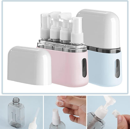 Travel Bottle Set, 8-Pack TSA Approved Travel Size Bottles, Travel Container Dispenser, Travel Shampoo Bottles for Cosmetics Conditioner and Lotion