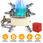 13000W Portable Windproof Camping Stove Five-head Gas Cooking Burner