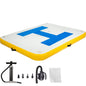 8x5 ft Inflatable Floating Dock Platform with Electric Air Pump