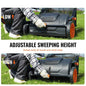 Heavy Duty 21" Push Lawn Sweeper for Leaves & Grass