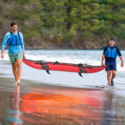 Inflatable 2-person Kayak Set with Aluminium Oars and Repair Kit