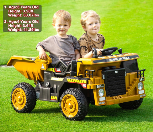 12V Dump Truck Ride-On Toy - Perfect for Little Construction Workers!