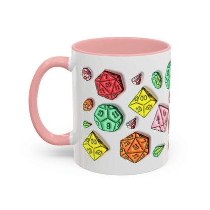 Dungeons and Dragons Mug - Dice Pattern