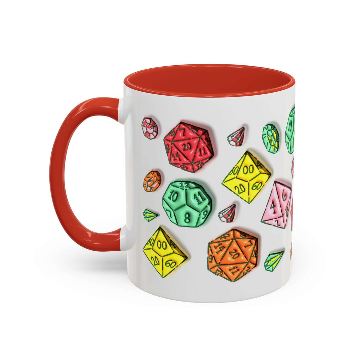 Dungeons and Dragons Mug - Dice Pattern