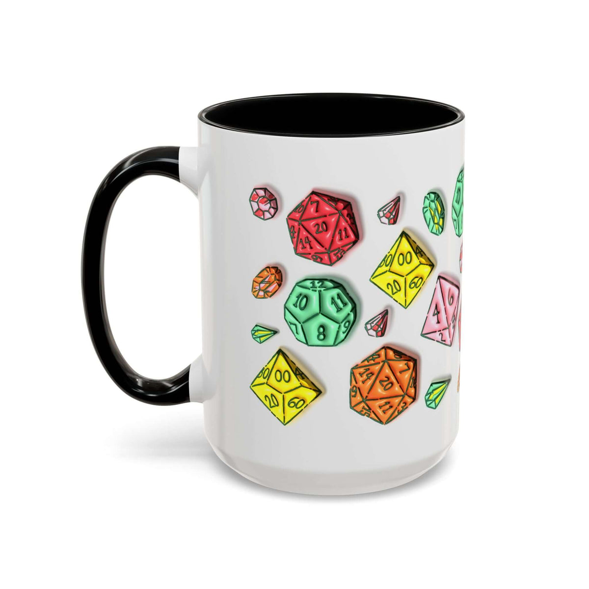 Dungeons and Dragons Mug - Dice Pattern