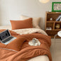 Duo Earth Tone Jersey Knit Bedding Set / Pink Beige