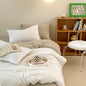 Duo Earth Tone Jersey Knit Bedding Set / Pink Beige