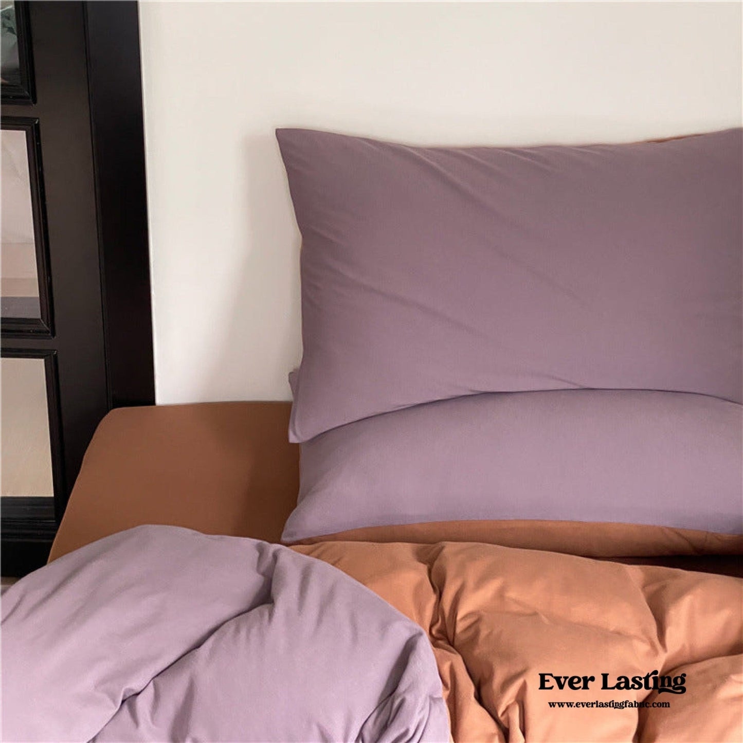 DUO Jersey Knit Bedding Set / Green Blue + Royal Blue