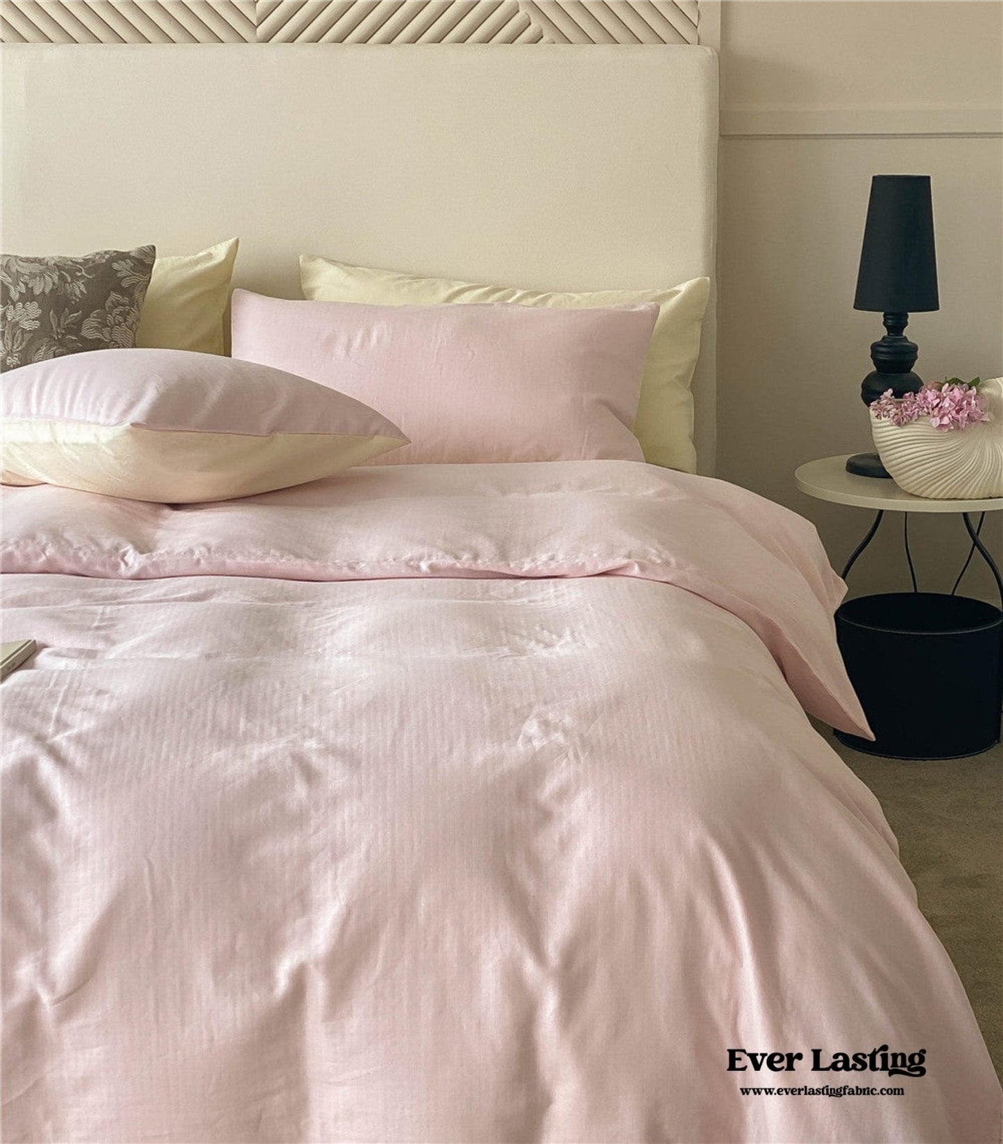 DUO Minimal Double Layer Washed Cotton Bedding Set / Blue