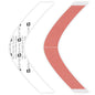 Walker Tape Duo-Tac Tape 5'' Super Wide Contours (24 Pcs) - Choose Size