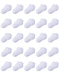 Duufin 25 Pairs Toddler Ankle Socks Low Cut Kids Half Cushion Socks Low Rise Ankle Socks for Boys and Girls 4-6 Years White - # BOAA11810005
