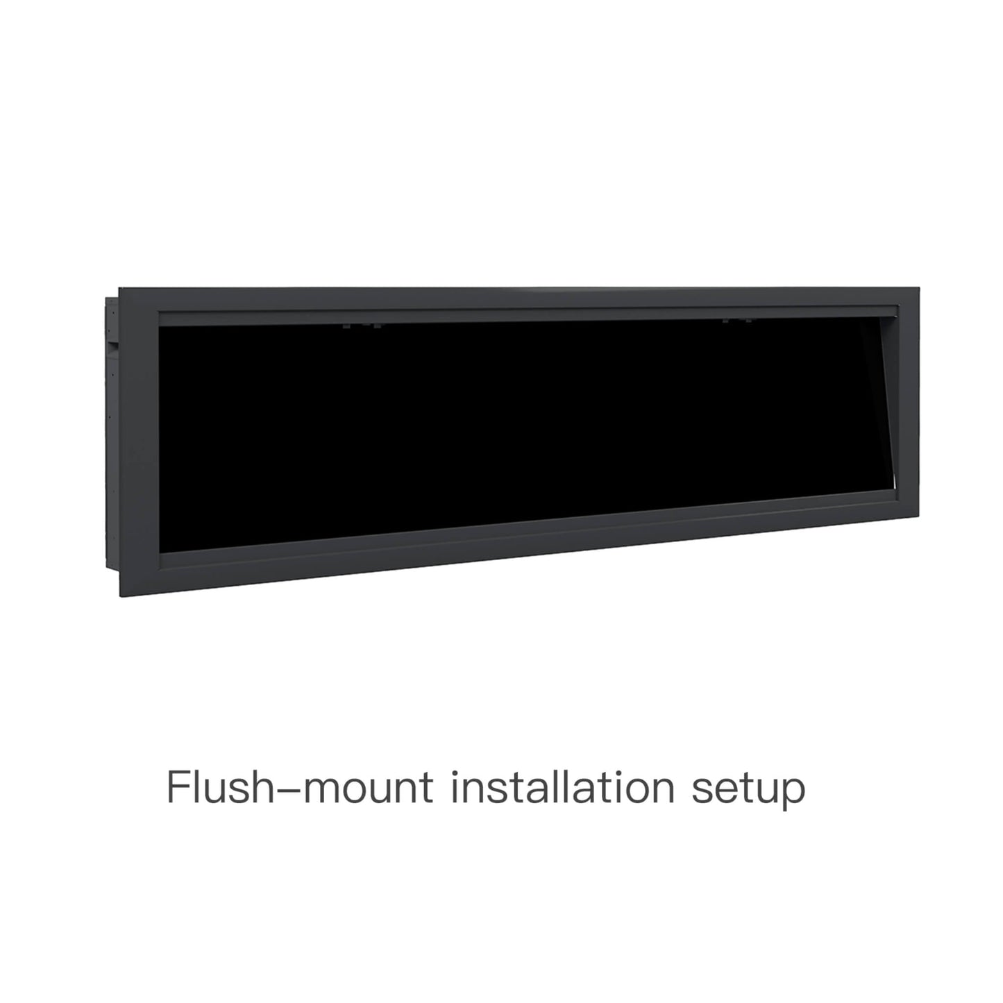 Dynasty Allegro 76-Inch Black Smart Linear Electric Fireplace [DY-BFM76] (SAK56392)