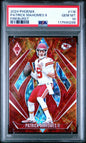 Graded 2024 Panini Phoenix Patrick Mahomes II #116 Fireburst /350 Football Card PSA 10 Gem Mint
