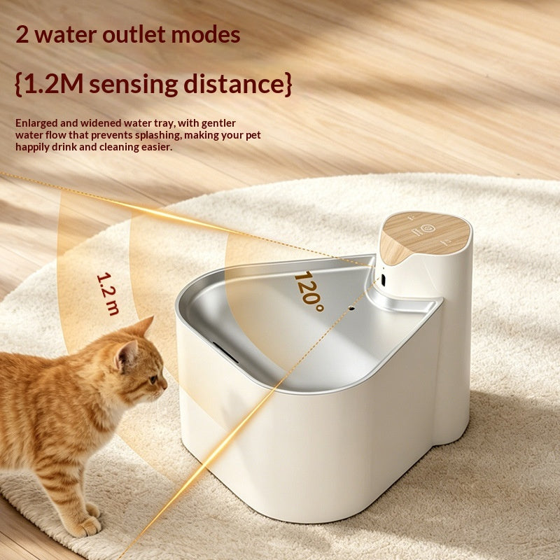 Smart Sensor Wireless Circulating Filtered Pet Water Fountain