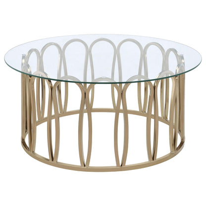 Monett 3-piece Coffee and End Table Set Chocolate Chrome