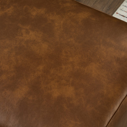 112" Luxury PU Leather Sofa for Living Room