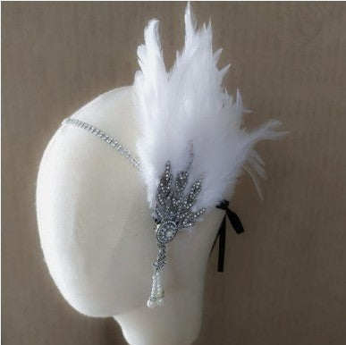 Masquerade Feather Headpiece Cross-Border Vintage Hair Band In European And American Style