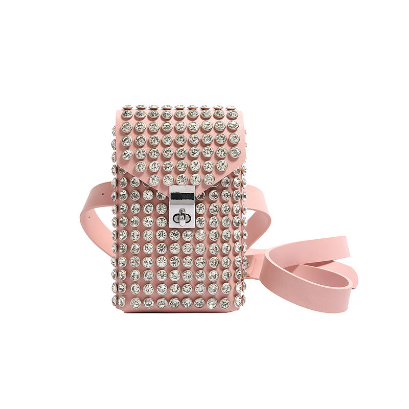 Single-shoulder Bag Instagram-style Rhinestone Design
