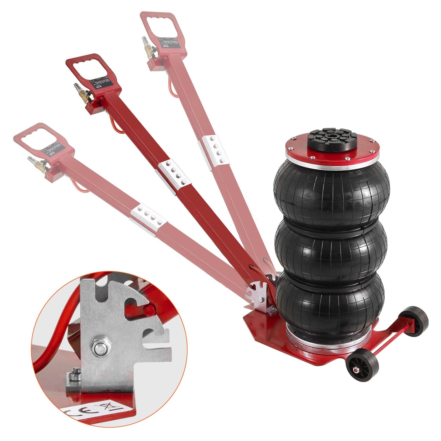 Air Jack 3 Ton/6600 lbs Triple Bag Pneumatic Jack