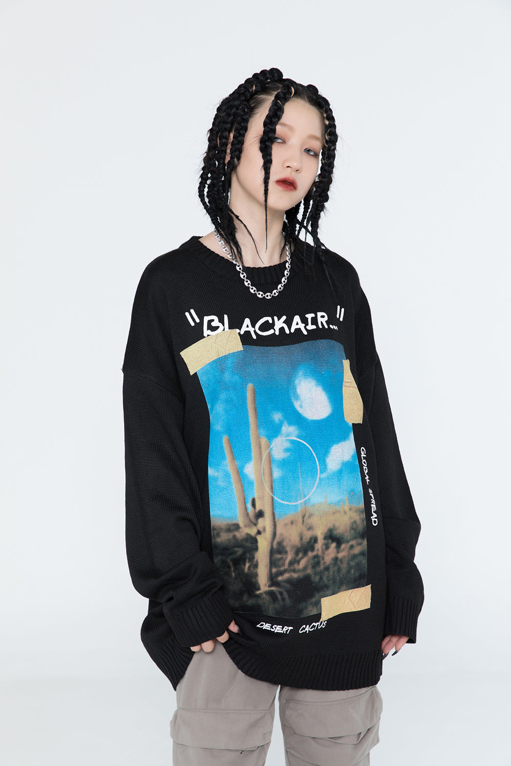 Desert Cactus Knit Sweater