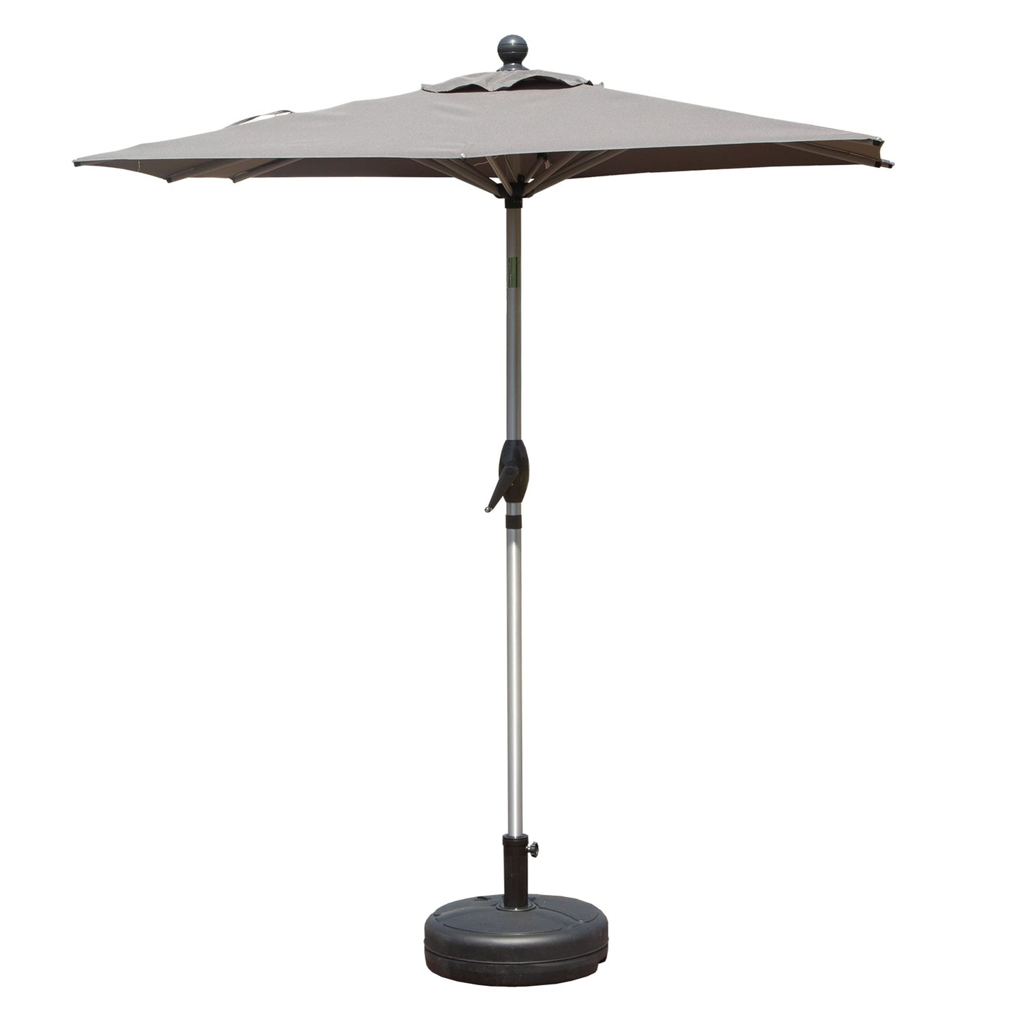 Rectangle Patio Umbrella with Crank Lift and Tilt Function
