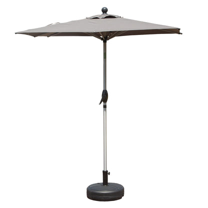 Rectangle Patio Umbrella with Crank Lift and Tilt Function