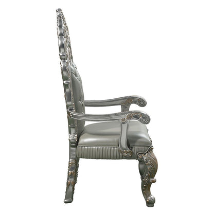 Sandoval - Arm Chair (Set of 2) - Beige Synthetic Leather & Champagne